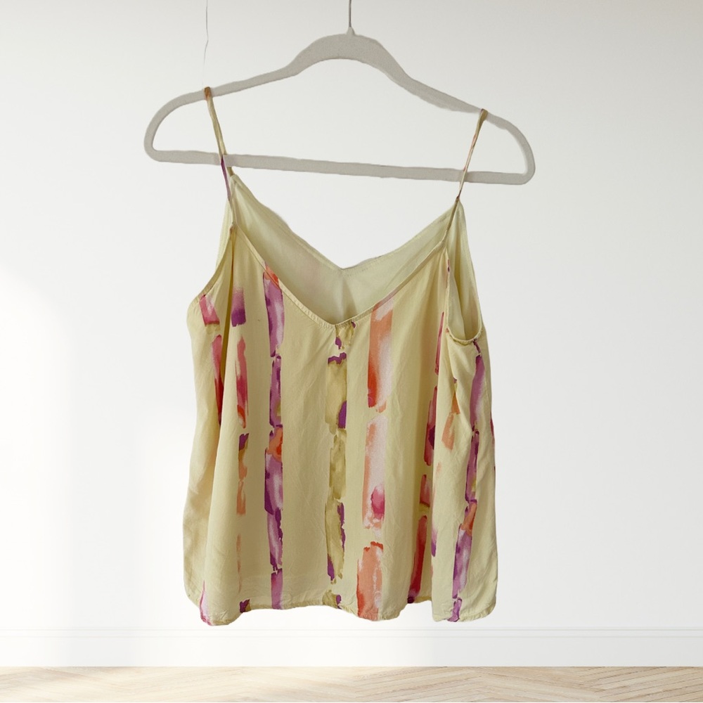 Abstract Print Spaghetti Strap Top - Picture 2 of 2